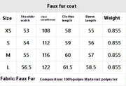 Women's Faux Fox Fur Coat