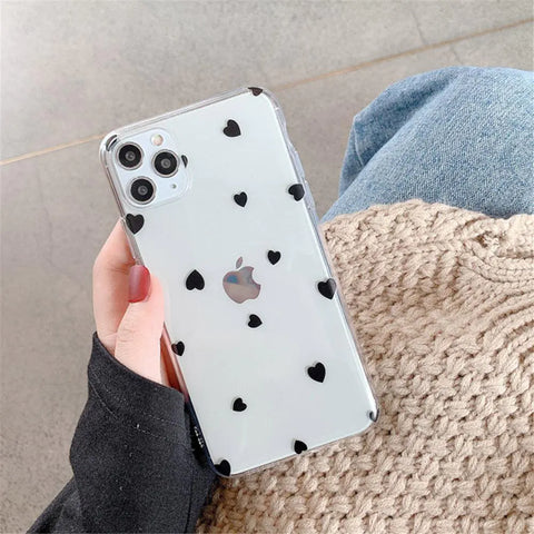 Heart Print Pattern Phone Case