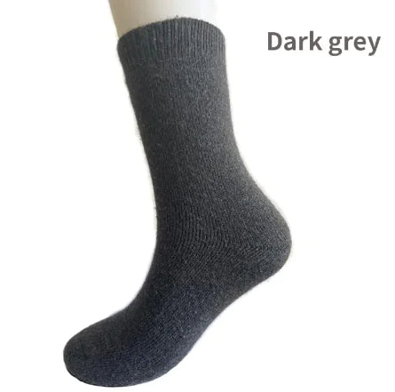 Wool Socks Thickened And Plush Warm Terry Middle Cylinder