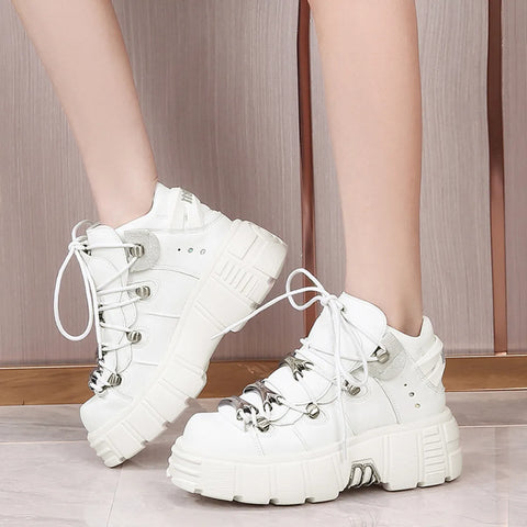 Thick-soled Father Shoes Female Autumn Winter