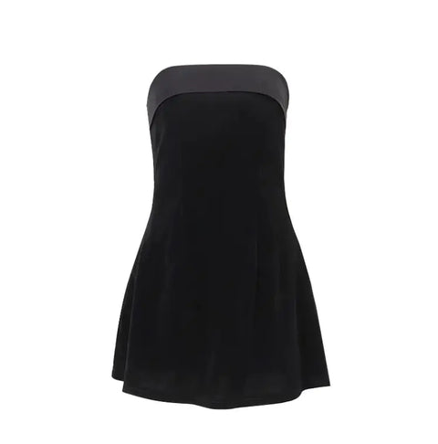 Women's Clothing Fashion Girl Backless Off-neck Tube Top Dress Women