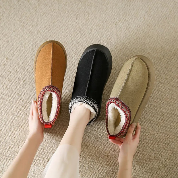 Winter Warm Thick Bottom Cotton Shoes