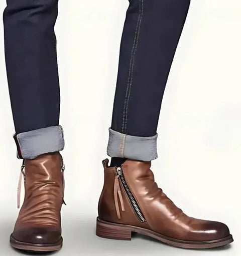 Men's Zipper Boots