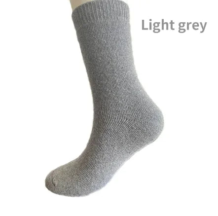 Wool Socks Thickened And Plush Warm Terry Middle Cylinder