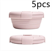 Outdoor Picnic Silicone Folding Lunch Box