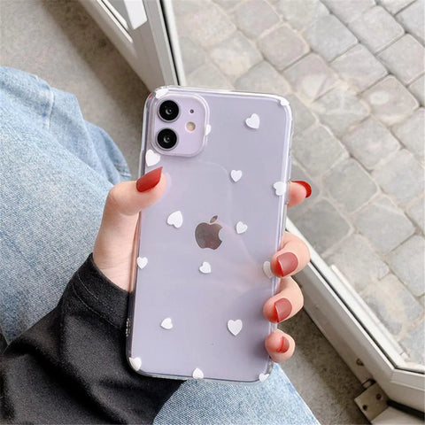 Heart Print Pattern Phone Case