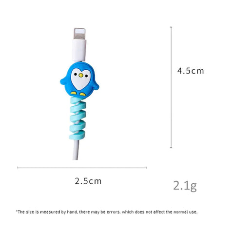 Cute Silicone Data Line Cable Protector