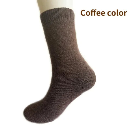 Wool Socks Thickened And Plush Warm Terry Middle Cylinder