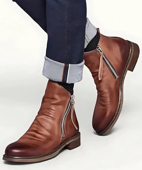 Men's Zipper Boots