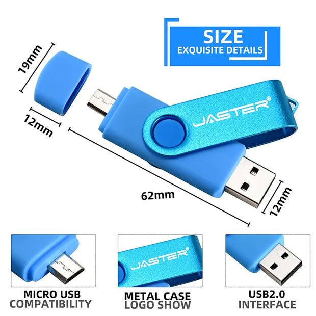 High Speed USB Flash Drive equipped with OTG